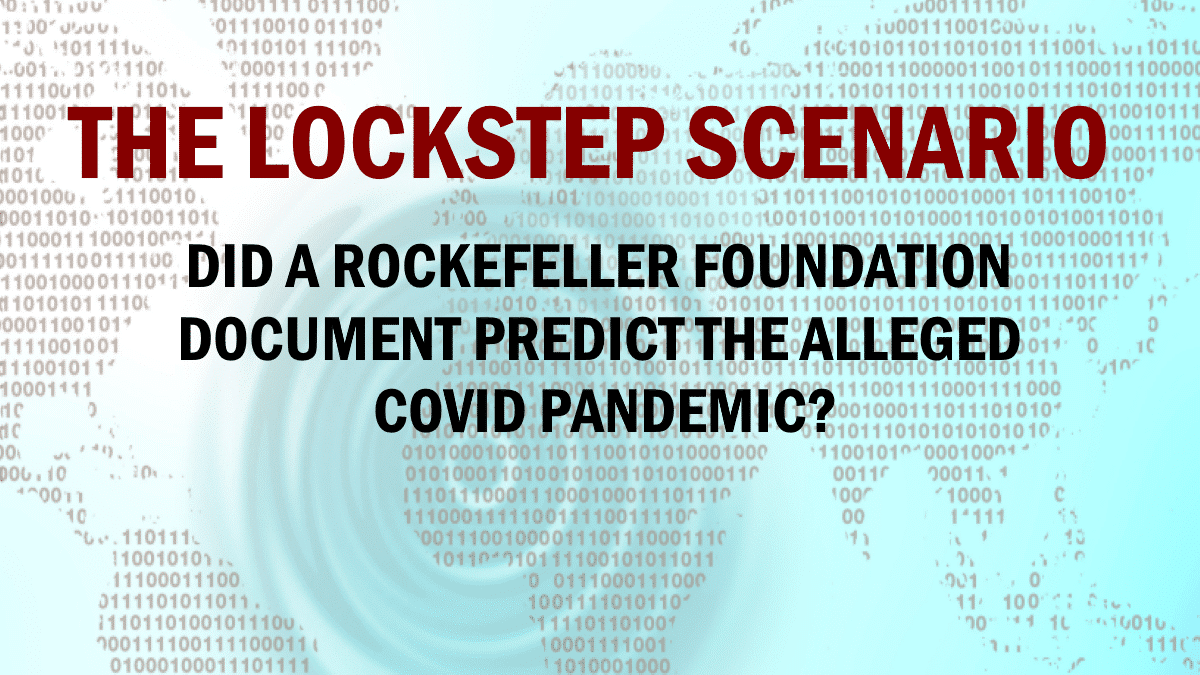 Did A Rockefeller Foundation Document Predict The Covid Pandemic
