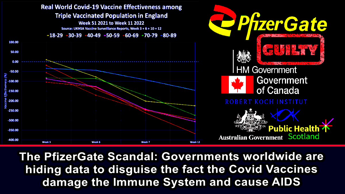 The PfizerGate Scandal: Governments worldwide are hiding data to disguise the fact the Covid Vaccines damage the Immune System and cause AIDS - The Expose