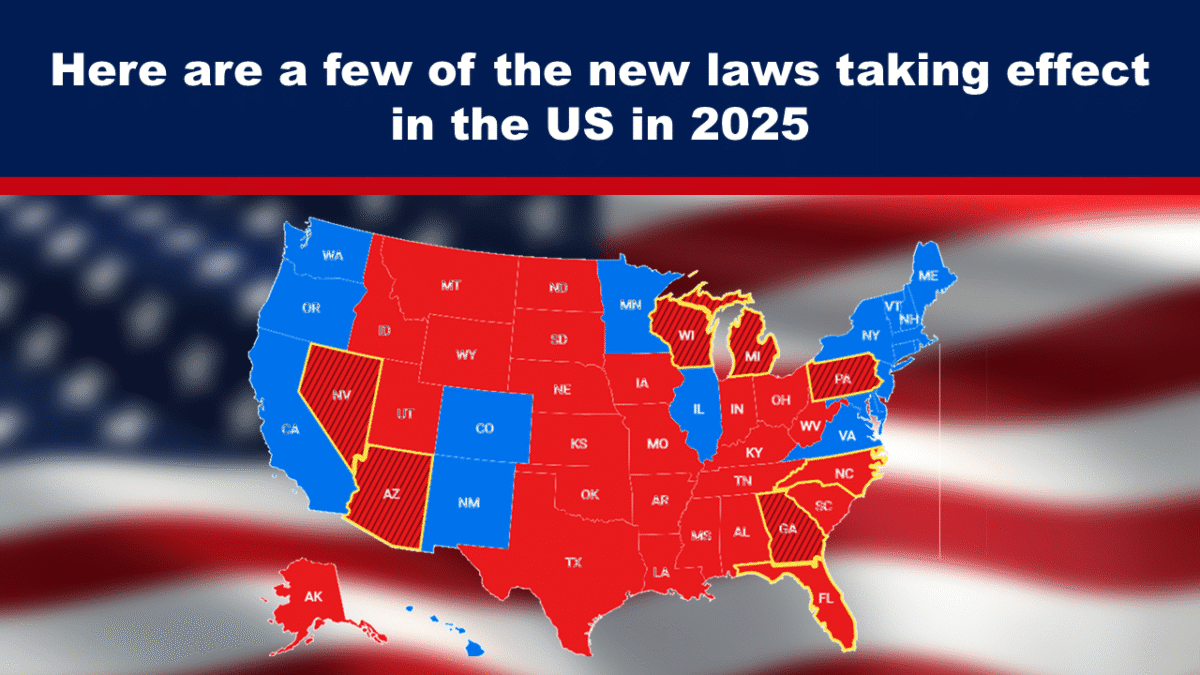 Here are a few of the new laws taking effect in the US in 2025 - The Expose