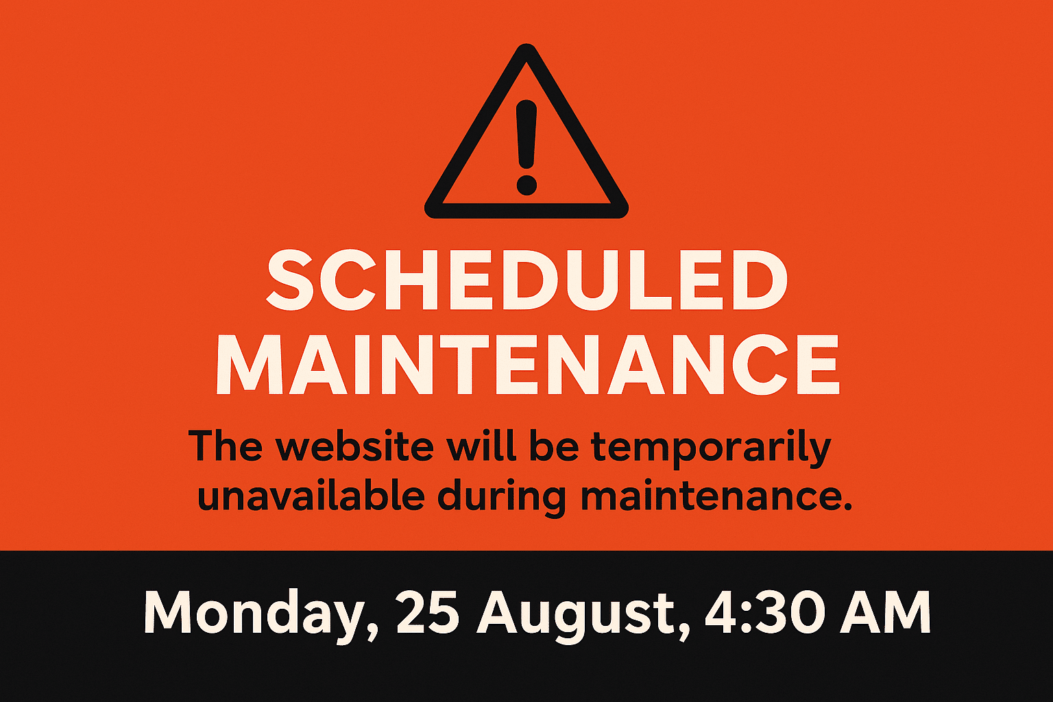 Scheduled Maintenance