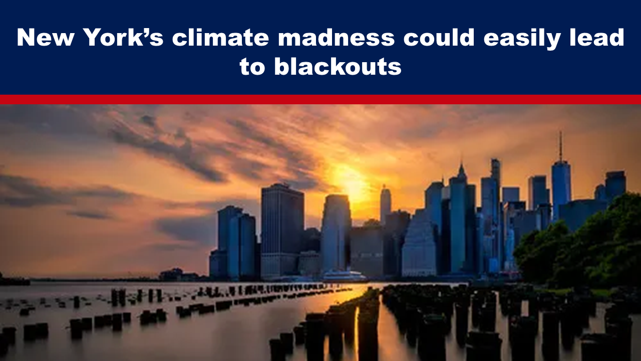Expose News: Sunset over New York skyline hints at looming blackouts amid climate madness, sparking worry in the Big Apple.