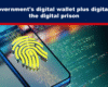 Expose News: Smartphone with a digital fingerprint, highlighting concerns over the UK government's digital wallet and digital ID as a modern digital prison.
