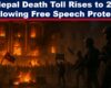 Expose News: Chaotic scene in Nepal: Protesters clash amid flaming buildings, with calls for free speech as tension mounts and the death toll hits 22. Why is nobody talking?