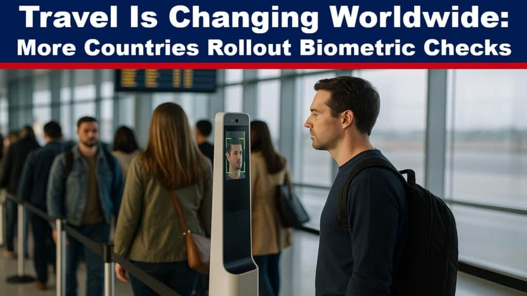 Expose News: Man in airport faces biometric scanner as travel embraces new face and fingerprint checks, sparking debates no one saw coming.