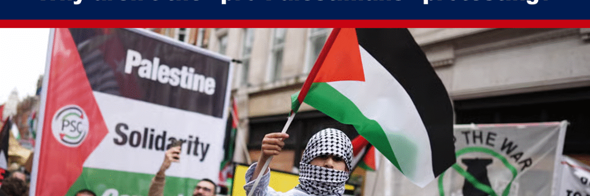 Expose News: Protest filled with Palestinian flags, questioning why “pro-Palestinians” aren't speaking against Hamas’ atrocities against Gazans. Where's the outrage?