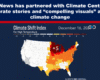 Expose News: CBS News teams up with Climate Central for eye-popping climate change visuals, featuring a vivid Climate Shift Index map!