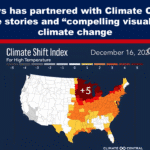 Expose News: CBS News teams up with Climate Central for eye-popping climate change visuals, featuring a vivid Climate Shift Index map!