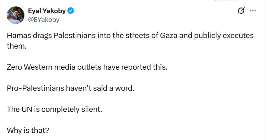 Expose News: Tweet questioning media silence on reported events in Gaza, raising issues on why the "Palestinian cause" won't be satisfied with just a ceasefire.