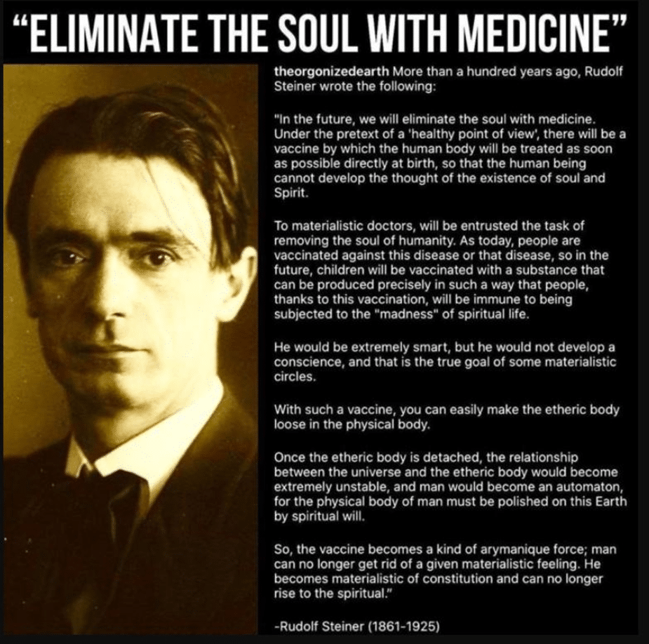 Expose News: Rudolf Steiner warns the soul's extinction with vaccines in a surprising revelation—did he really predict this chilling future?