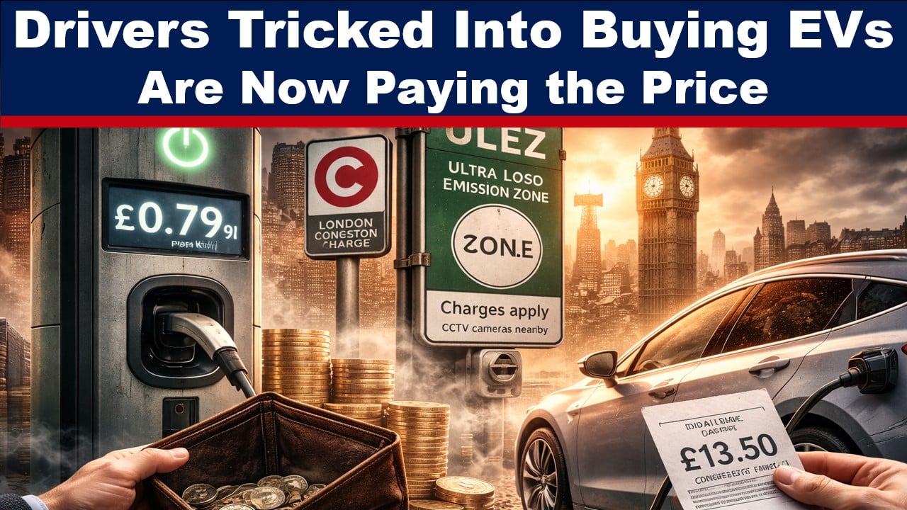 Electric Vehicle Scam Laid Bare: “Green” Drivers Must Now Pay to Use London Roads Too