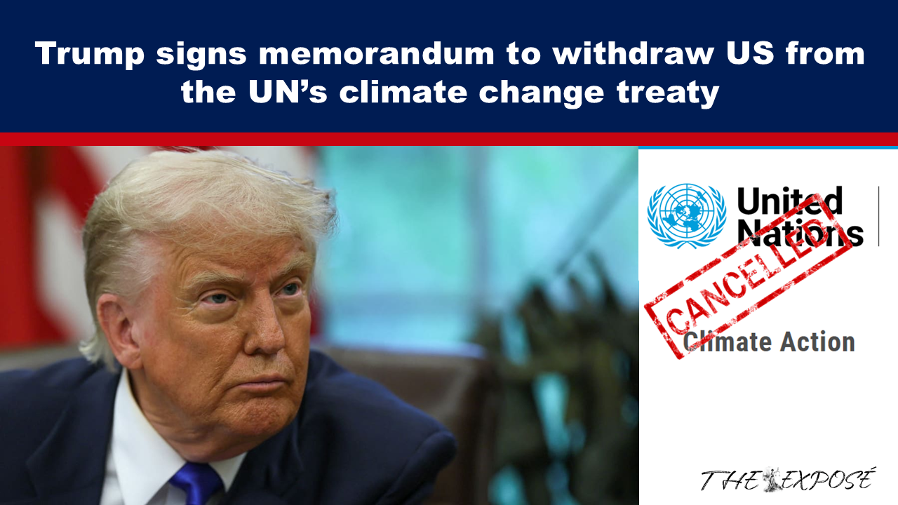Expose News: Drama Alert! Did Trump just DUMP the UN's climate change treaty? Sources say he signed a memo withdrawing the US! Stay tuned for deets! - The Expose Expose News: Drama Alert! Did Trump just DUMP the UN's climate change treaty? Sources say he signed a memo withdrawing the US! Stay tuned for deets!