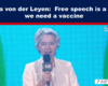 Expose News: Is free speech a VIRUS?! Ursula von der Leyen wants a "vaccine"! What's she gonna do next? We need to know! #UrsulaVonDerLeyen