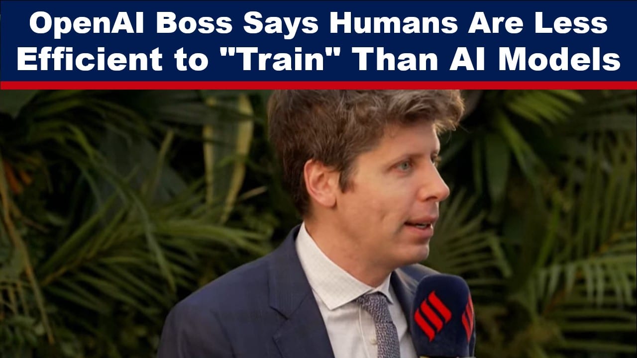 Sam Altman Just Said Training Human Children Uses More Energy Than AI