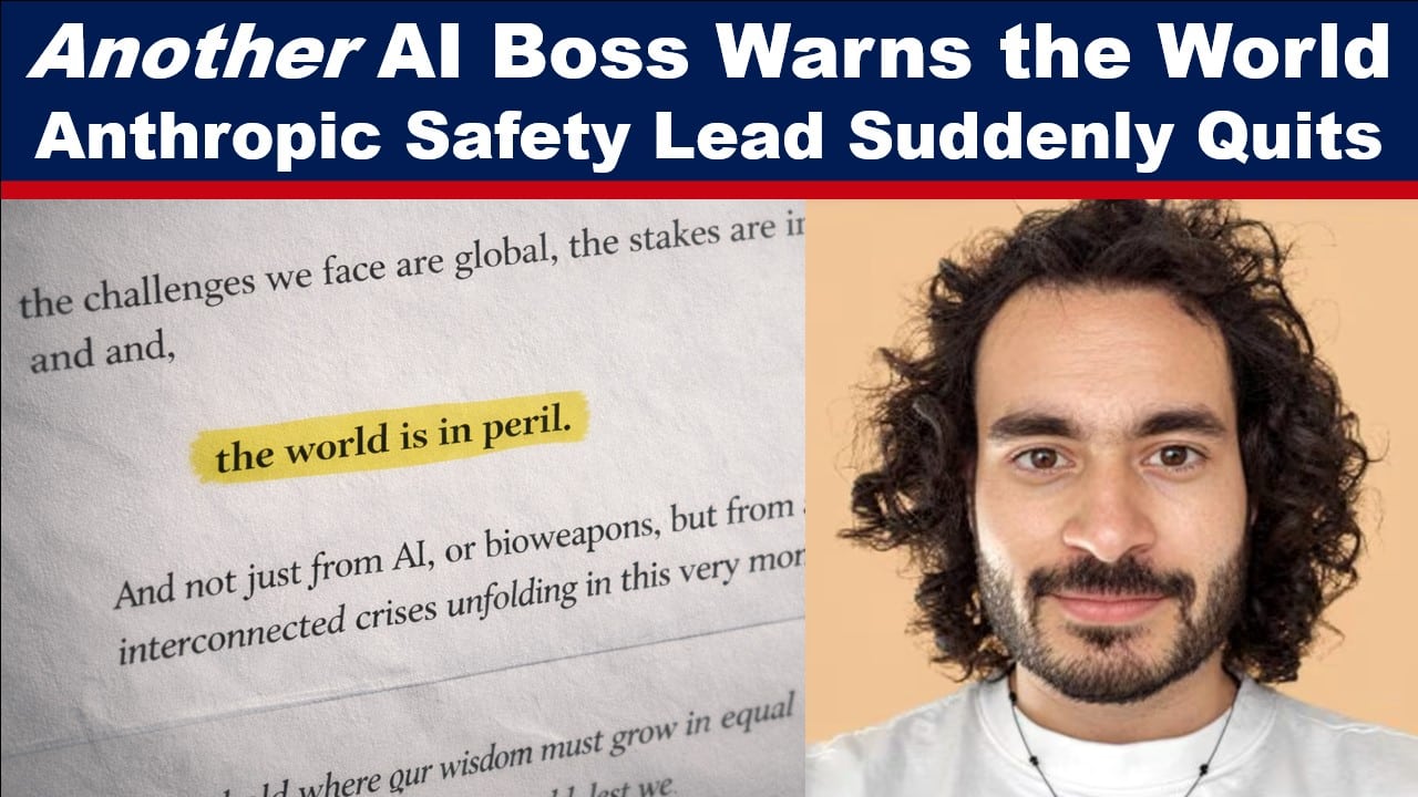 “World Is In Peril”: Anthropic AI Safety Boss Quits, Issues Stark Warning