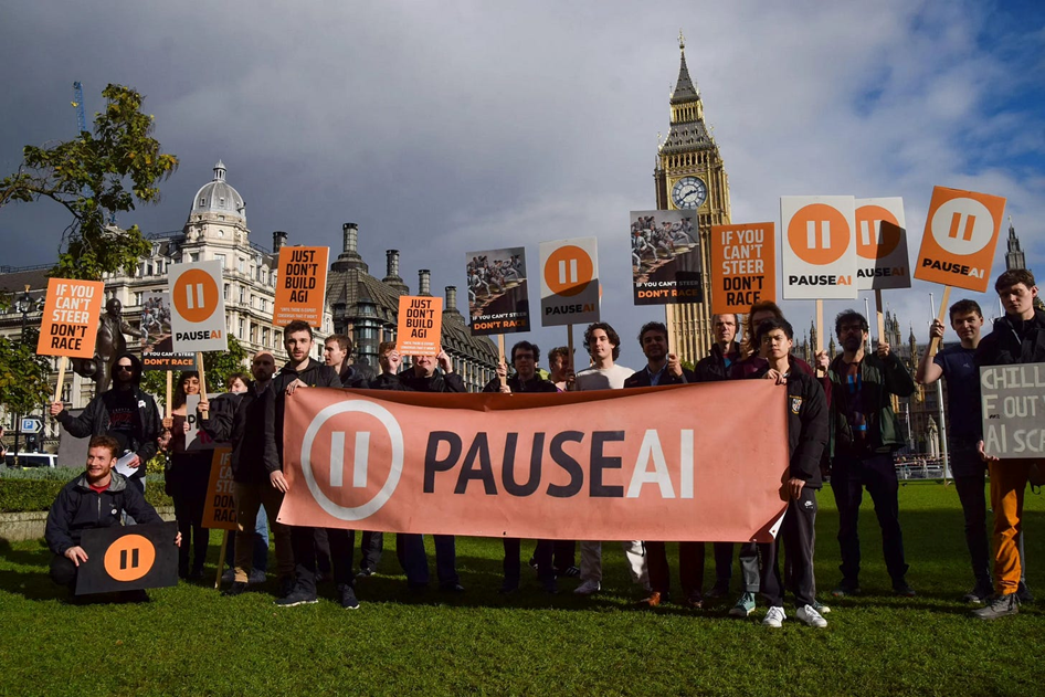 Expose News: Protesters in London rally against AI with bold signs. - The Expose Expose News: Protesters in London rally against AI with bold signs.