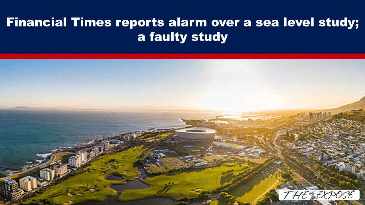 Financial Times reports alarm over a sea level study; a faulty study