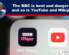 Expose News: Close-up of BBC iPlayer and YouTube app icons, sparking debate on media influence with bold claims.