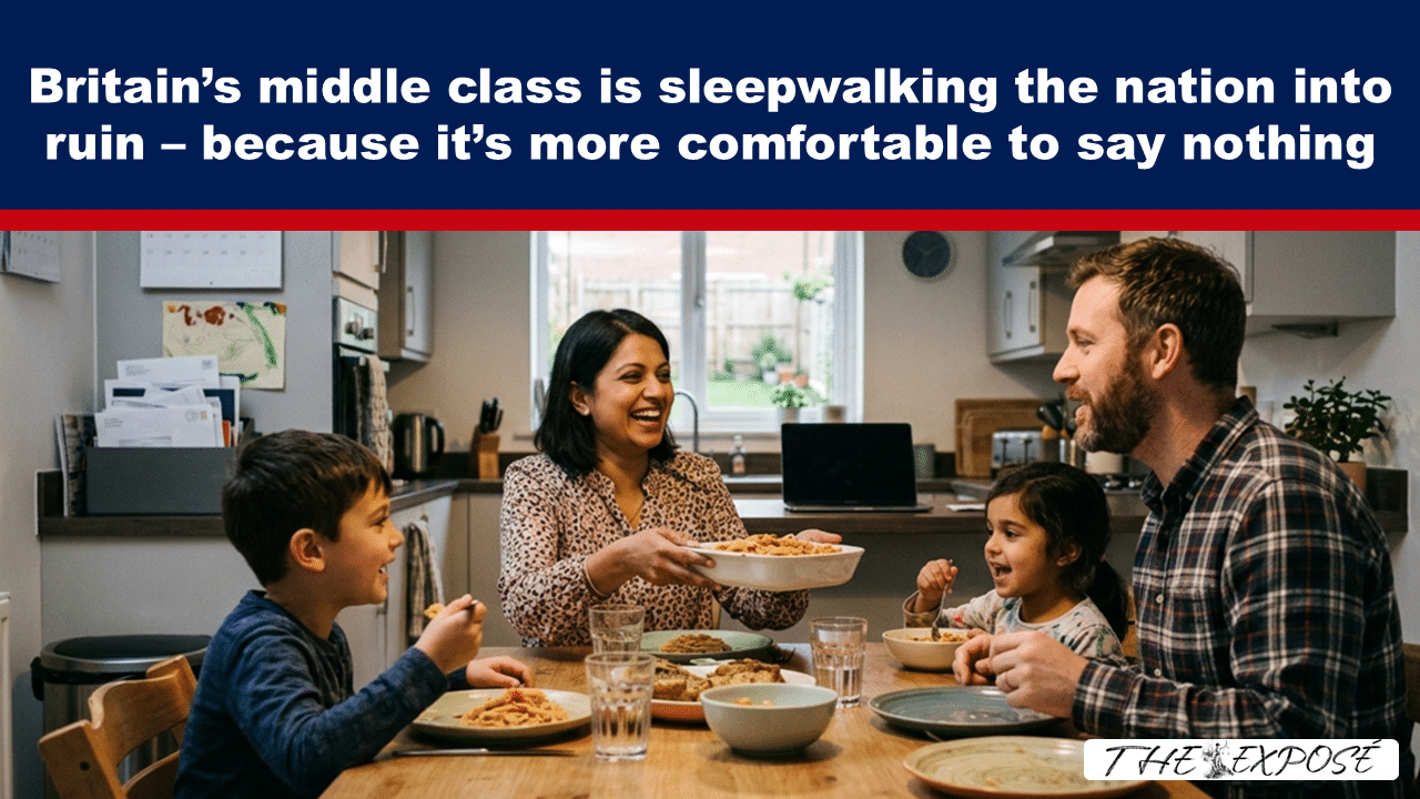 Britain’s middle is sleepwalking the nation into ruin – because it’s more comfortable to say nothing - The Expose thumbnail