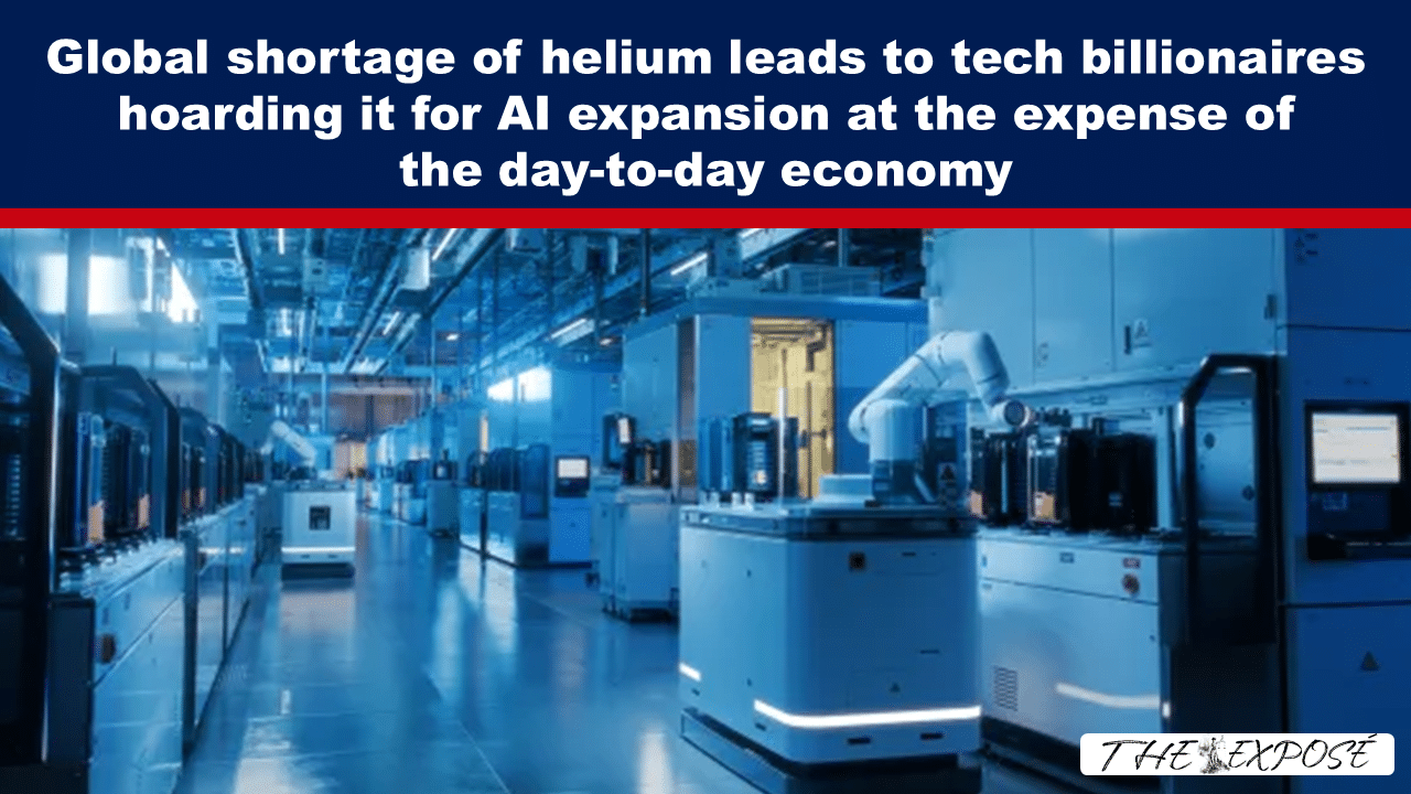 Global shortage of helium leads to tech billionaires hoarding it for AI expansion at the expense of the day-to-day economy