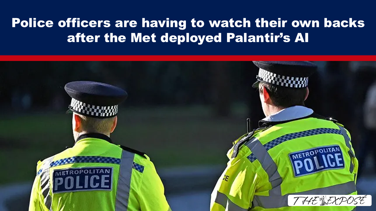Expose News: Police officers are on high alert, keeping an eye on their surroundings after the Met's Palantir AI deployment.