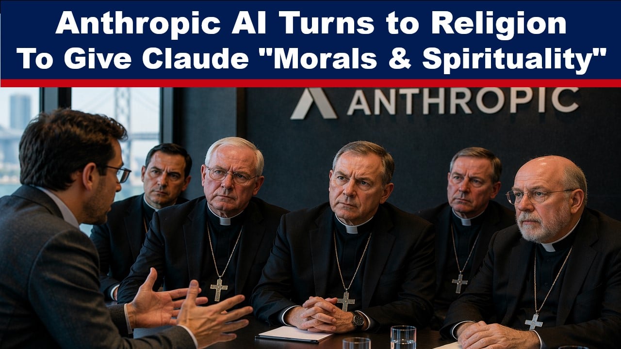 Is Claude AI a Child of God? Anthropic Consults Christian Leaders to Help Its “Moral and Spiritual Development” thumbnail