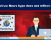 Breaking news broadcast about hantavirus with world map, anchor at a laptop, and Live 19:30 indicator.