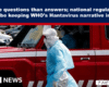 News image: a healthcare worker in full PPE beside a red ambulance, with BBC News logo on the bottom left. The scene relates to a health story about Hantavirus.
