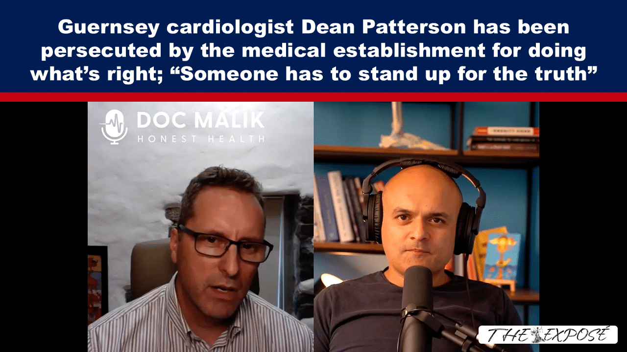 Split-screen podcast thumbnail with two men speaking into microphones; left panel shows DOC MALIK Honest Health logo, right panel with headphones and a mic in a studio setting.